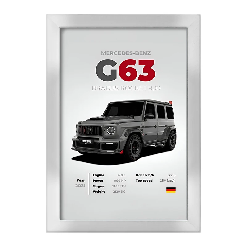 تابلو خندالو طرح مرسدس بنز (Mercedes Benz) کد F13485