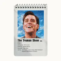 دفتر یادداشت 50 برگ خندالو طرح نمایش ترومن (The Truman Show) کد F11314