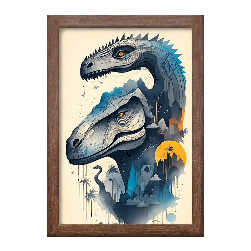 تابلو خندالو طرح دایناسور (Dino) کد F13781