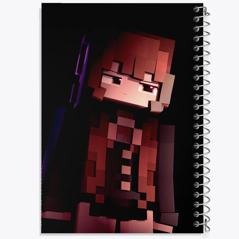 دفتر شطرنجی 50 برگ خندالو طرح بازی ماینکرافت (Minecraft) کد N8738