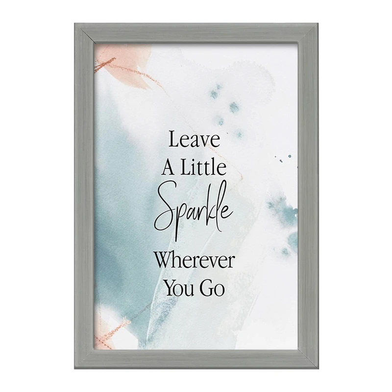 تابلو خندالو طرح هر جا می روید کمی درخشش بگذارید کد F11425