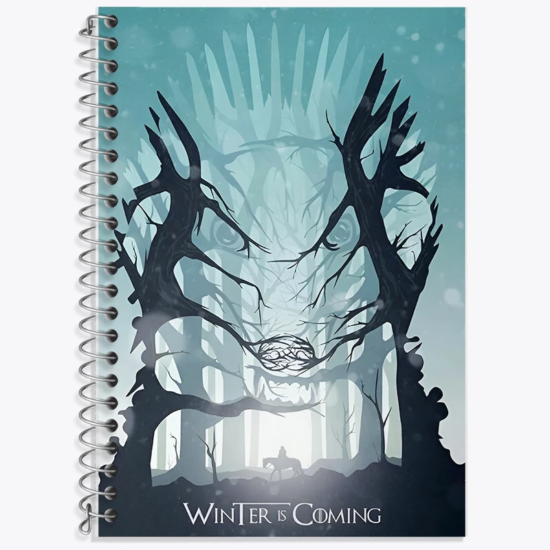 دفتر زبان دوخط 50 برگ خندالو طرح بازی تاج و تخت (Game Of Thrones) کد F10152