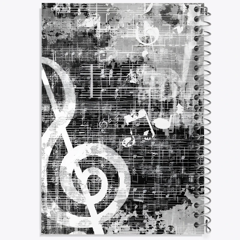 دفتر نقاشی 50 برگ خندالو طرح نت موسیقی کد N8079