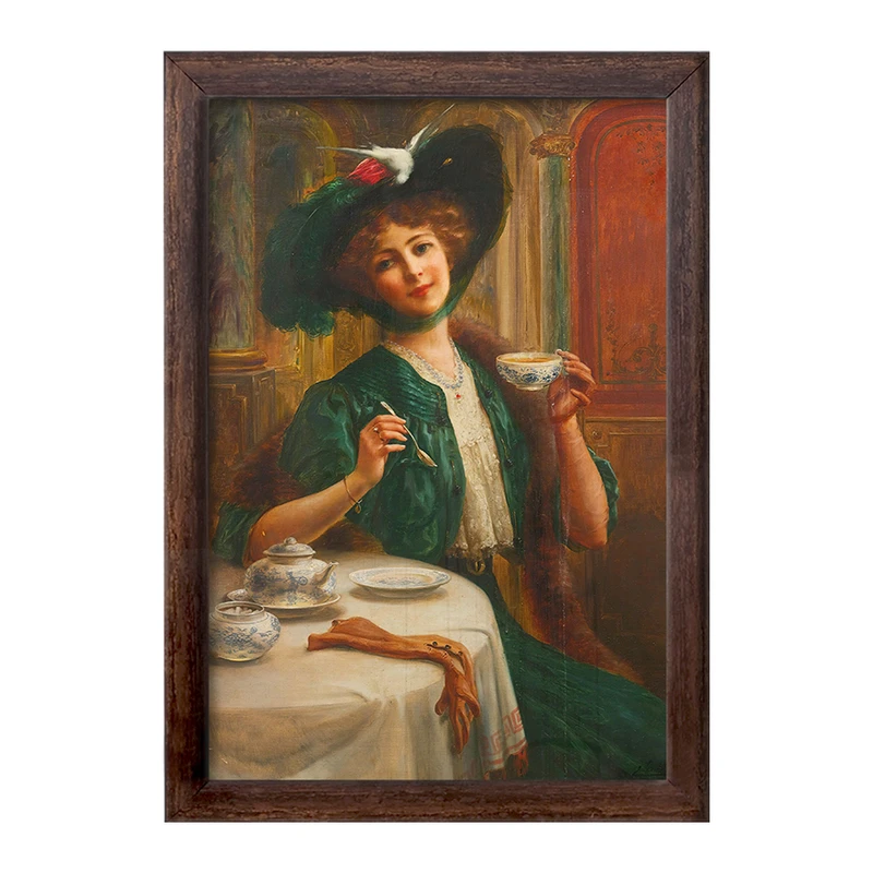 تابلو خندالو طرح نقاشی سبک و وقار اثر امیلی ورنون کد F12219