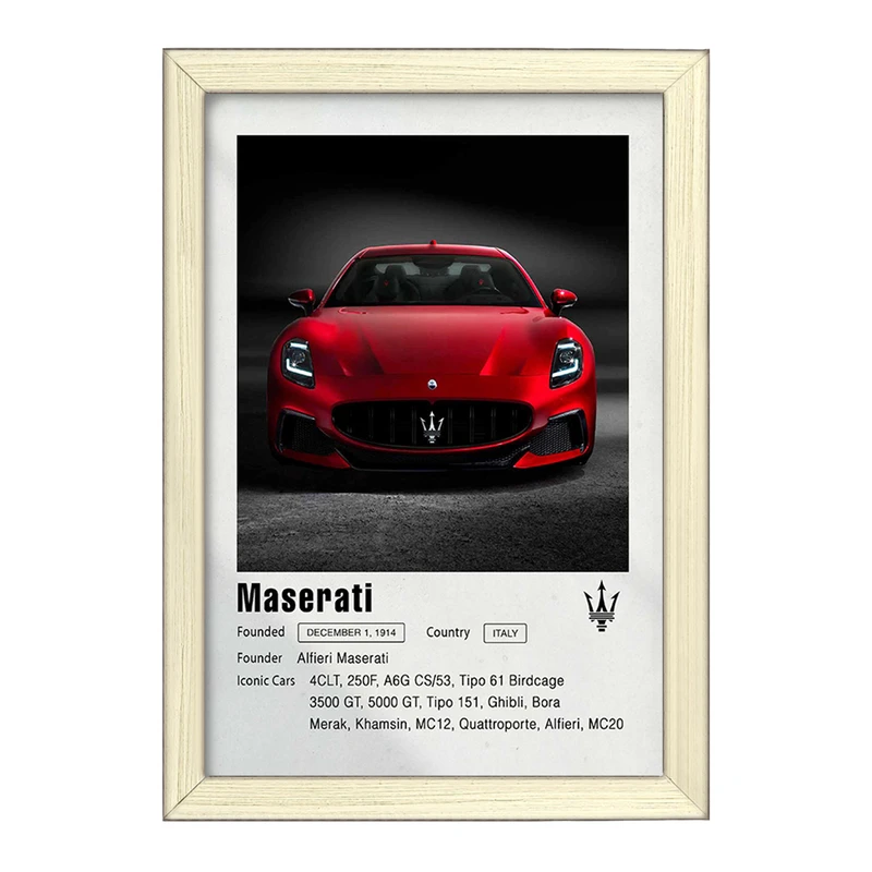 تابلو خندالو طرح ماشین مازراتی (Maserati) کد F11953