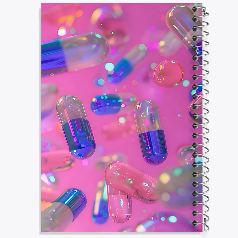 دفتر مشق 100 برگ خندالو طرح پترن قرص کد F11594