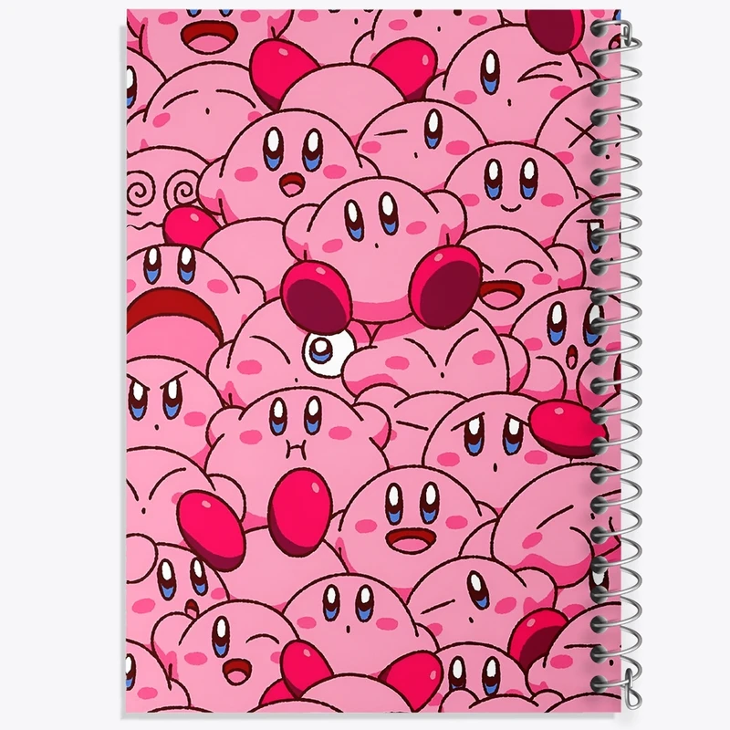 دفتر ژورنال نویسی 50 برگ خندالو مدل نقطه ای طرح بازی کربی مات (Kirby Game frosted) کد N7787