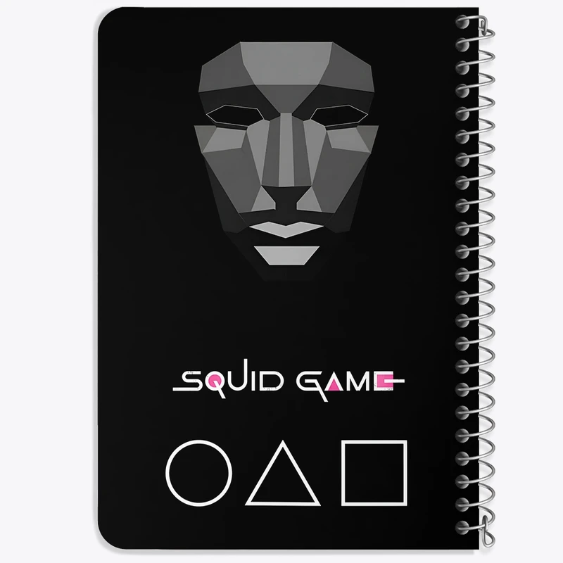 دفتر یادداشت 50 برگ خندالو طرح بازی مرکب (Squid Game) کد F10143