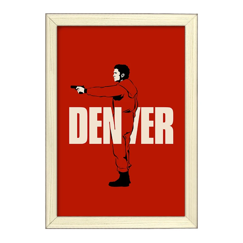 تابلو خندالو طرح دنور سریال خانه ی کاغذی کد F1717