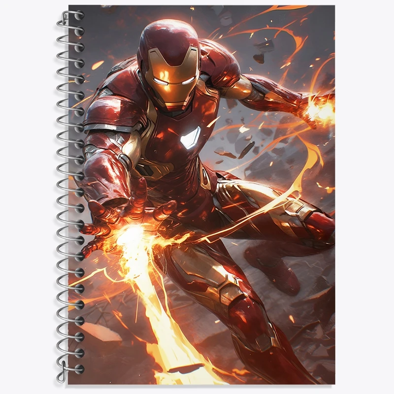 دفتر لغت 50 برگ خندالو طرح مرد آهنی مارول (Marvel) کد F4752