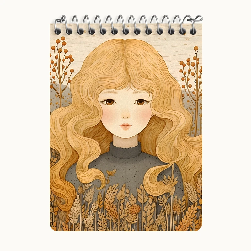 دفتر یادداشت 50 برگ خندالو طرح دخترانه کد N8394