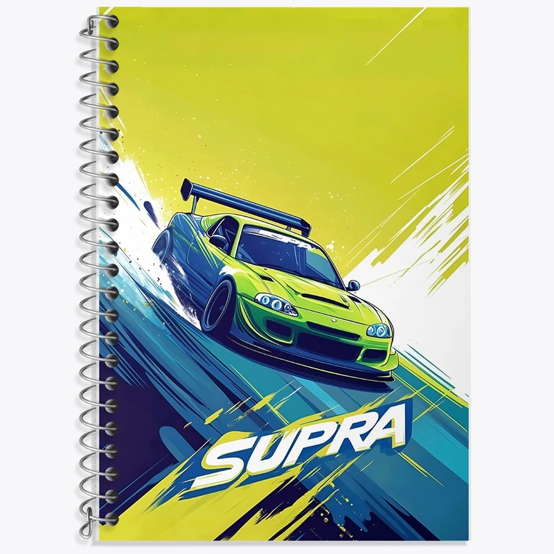 دفتر لغت 50 برگ خندالو طرح تویوتا (Toyota Supra) کد F13741