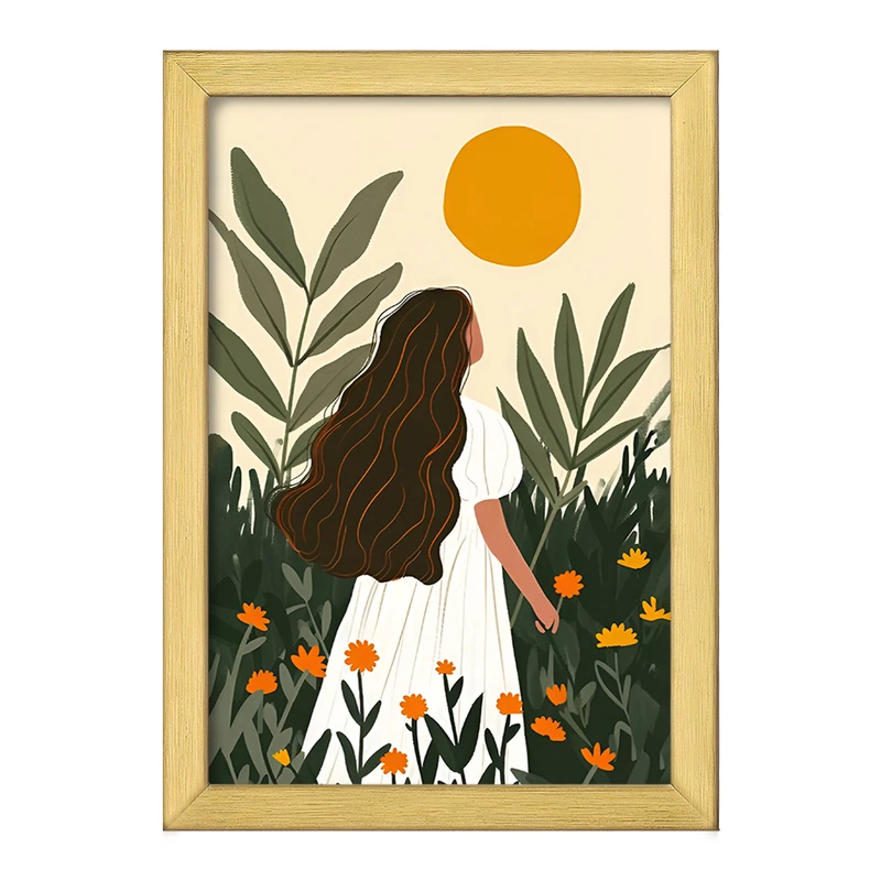 تابلو خندالو طرح دخترانه مینیمال کد F6689