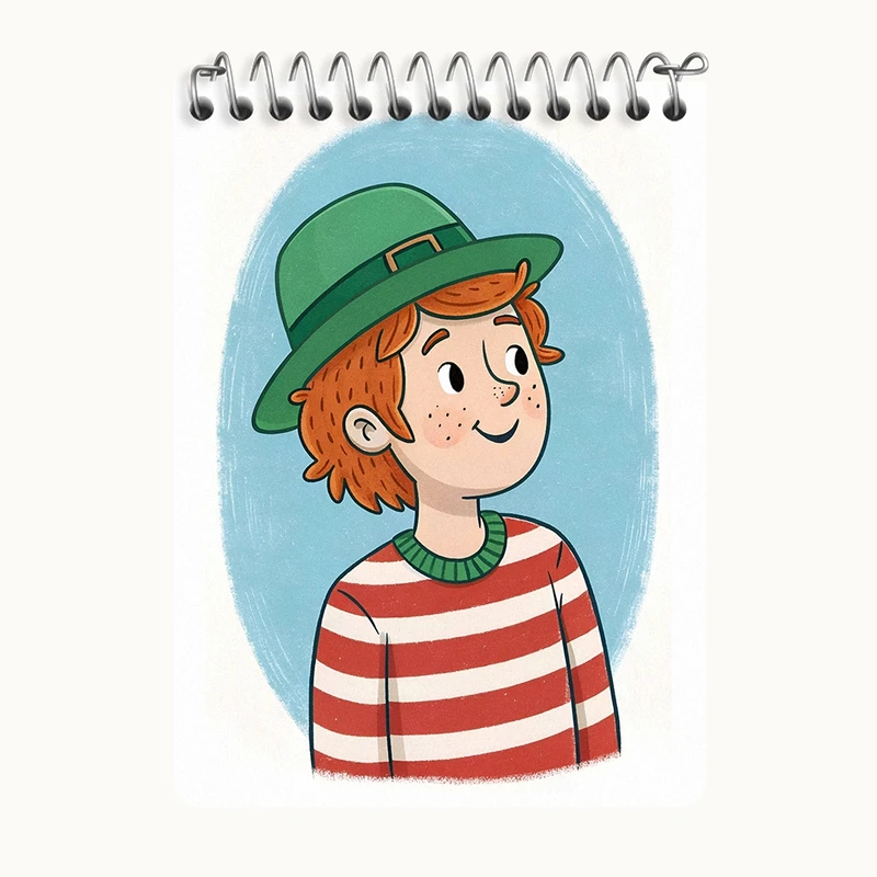 دفتر یادداشت 50 برگ خندالو طرح پسر بامزه کد N6847