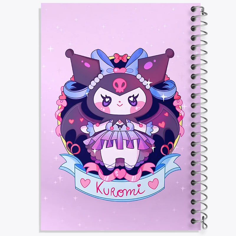 دفتر نقاشی 50 برگ خندالو طرح کرومی (Kuromi) کد N8976