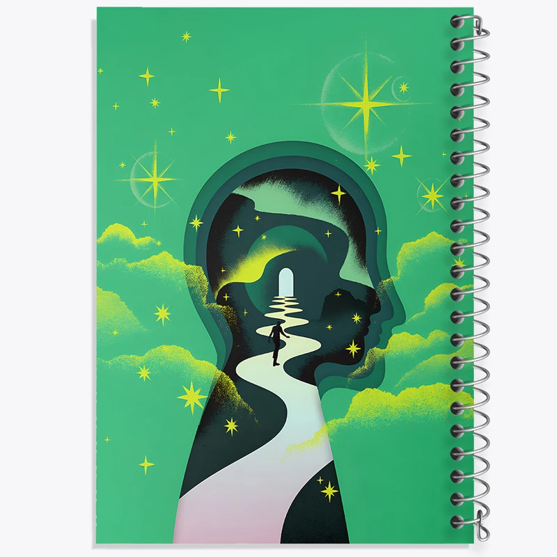 دفتر مشق 50 برگ خندالو طرح دورن آدم کد F8926