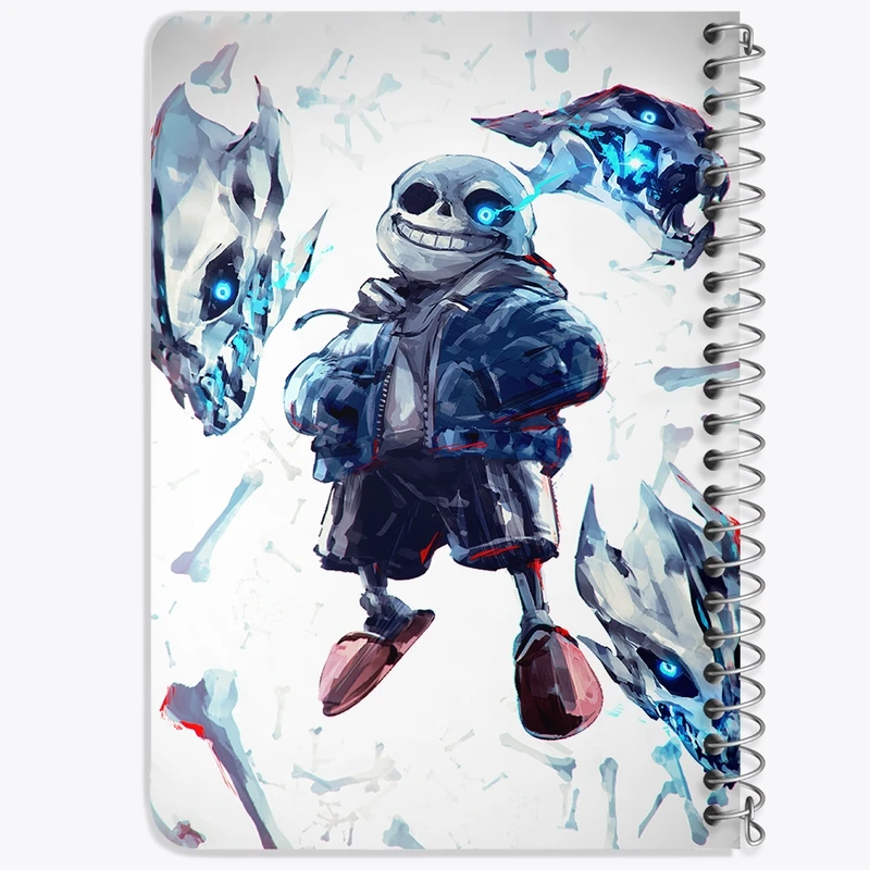 دفتر یادداشت 50 برگ خندالو طرح بازی آندرتیل (Undertale) کد 31746