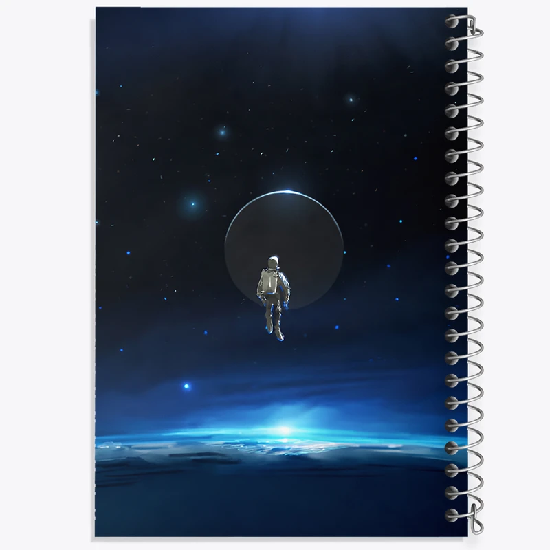 دفتر مشق 100 برگ خندالو طرح فضانورد کد F12532