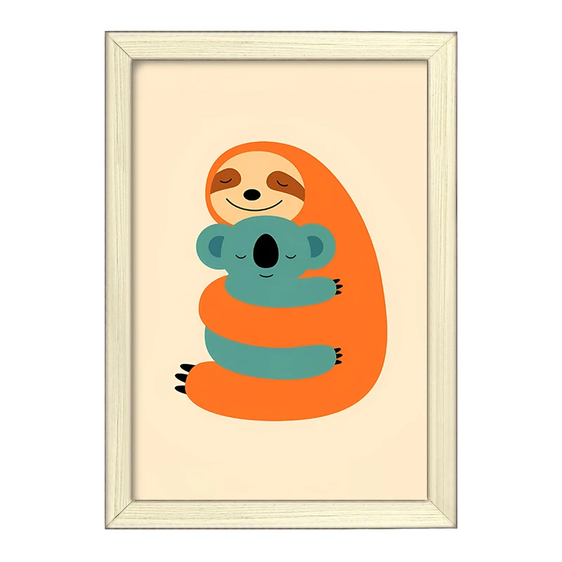 تابلو خندالو طرح کوآلا و تنبل بامزه کد F4915