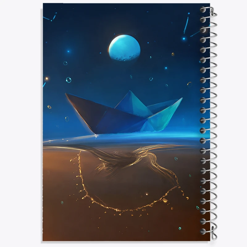 دفتر شطرنجی 50 برگ خندالو طرح انتزاعی کد F12526