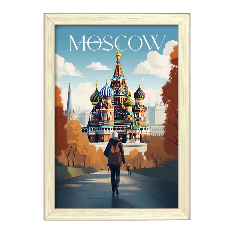 تابلو خندالو طرح مسکو (Moscow) کد F4939