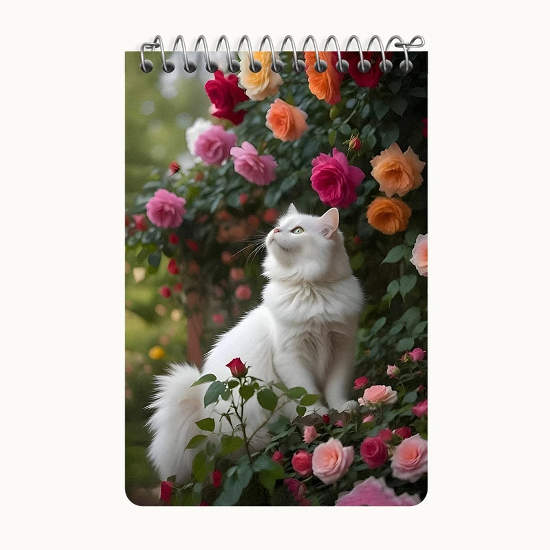 دفتر یادداشت 50 برگ خندالو طرح گربه (Cat) کد F4328