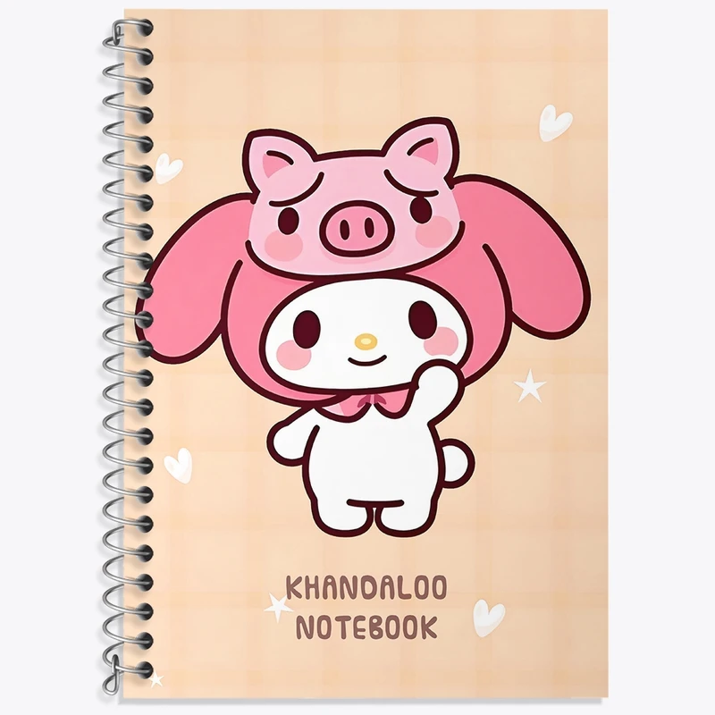 دفتر لغت 50 برگ خندالو طرح مای ملودی (My Melody) کد N9021