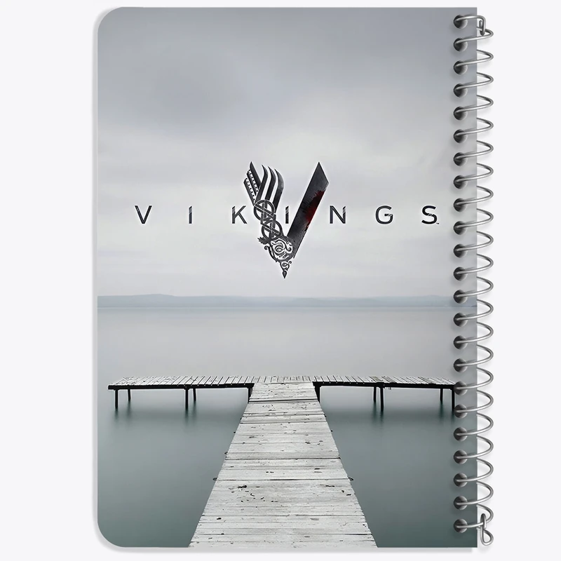 دفتر یادداشت 50 برگ خندالو طرح وایکینگ ها (Vikings) کد F13619
