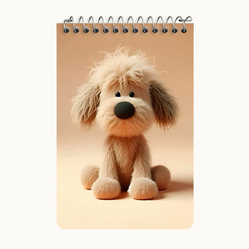 دفتر یادداشت 50 برگ خندالو طرح سگ کیوت کد F7918