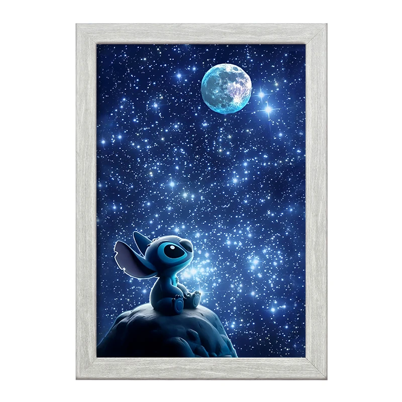 تابلو خندالو طرح استیچ (Stitch) کد F14393