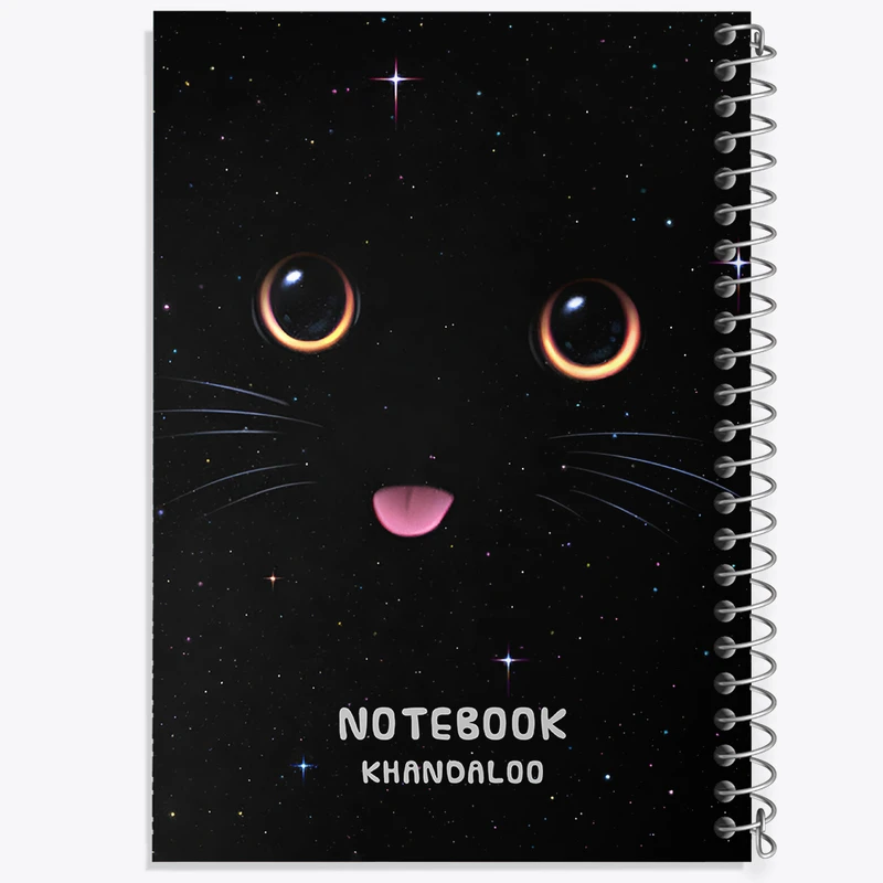 دفتر نقاشی 50 برگ خندالو طرح گربه سیاه کد N6605