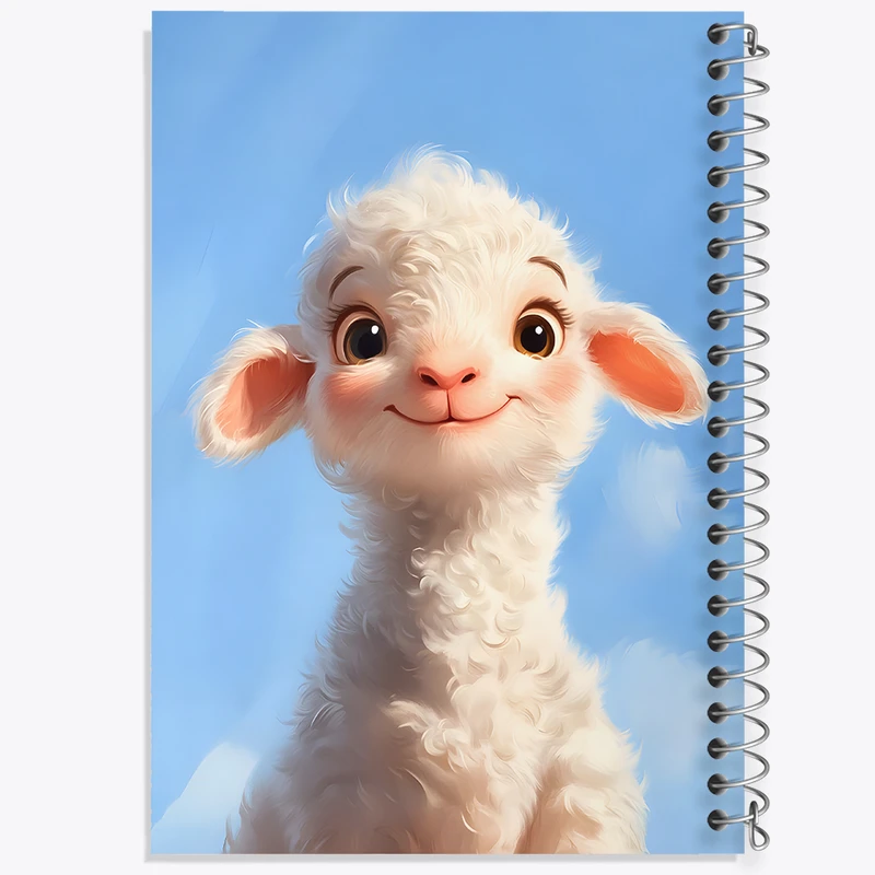 دفتر مشق 100 برگ خندالو طرح گوسفند کیوت کد F11994