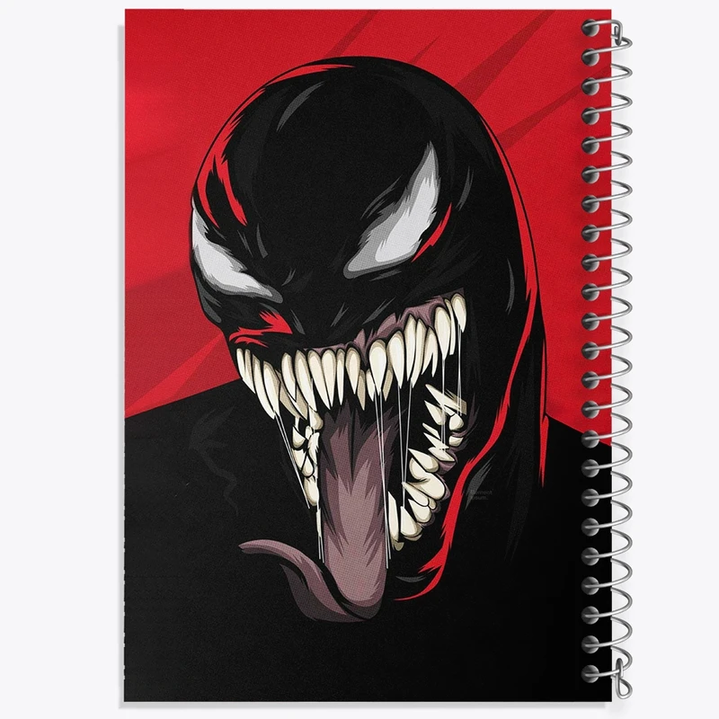 دفتر طراحی 50 برگ خندالو مدل ونوم (Venom) کد N2835