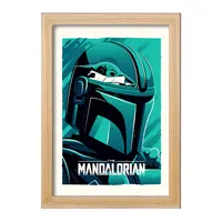 تابلو خندالو طرح مندلورین (The Mandalorian) کد F13743