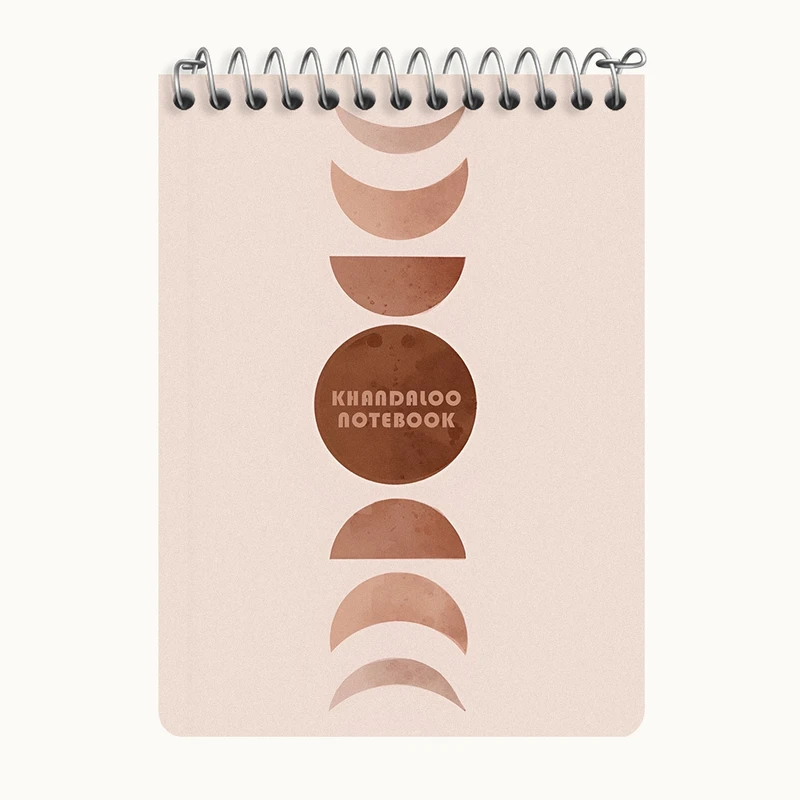 دفتر یادداشت 50 برگ خندالو طرح تکامل ماه کد N8646