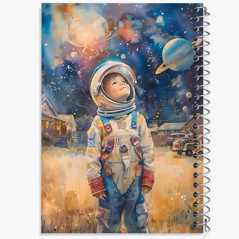 دفتر نقاشی 50 برگ خندالو طرح پسر فضانورد کد F10936