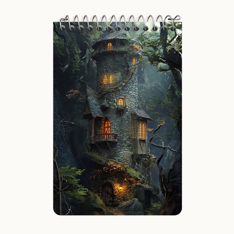 دفتر یادداشت 50 برگ خندالو طرح قلعه کد F6356