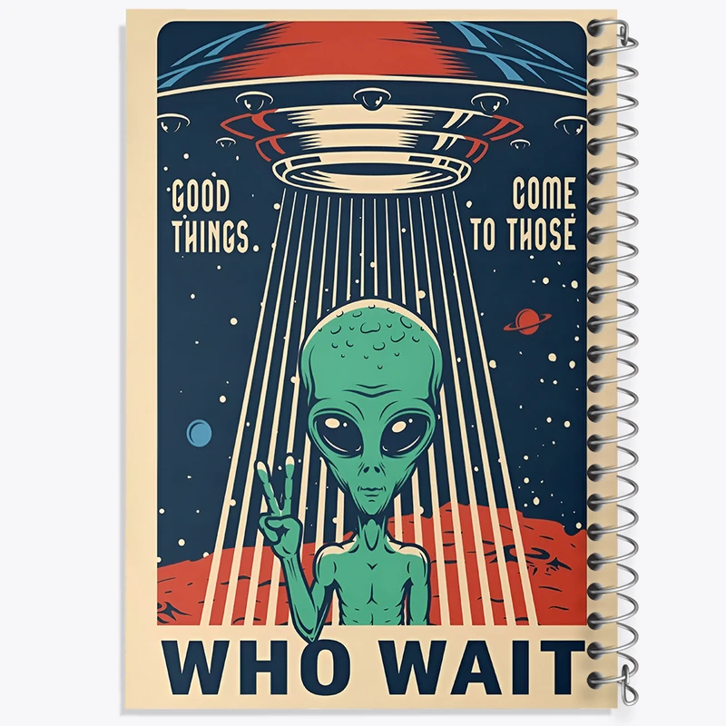 دفتر مشق 50 برگ خندالو طرح آدم فضایی کد F4118