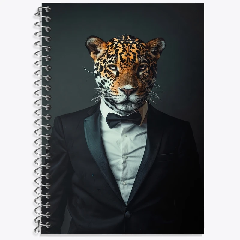 دفتر لغت 50 برگ خندالو طرح پلنگ کد F3065