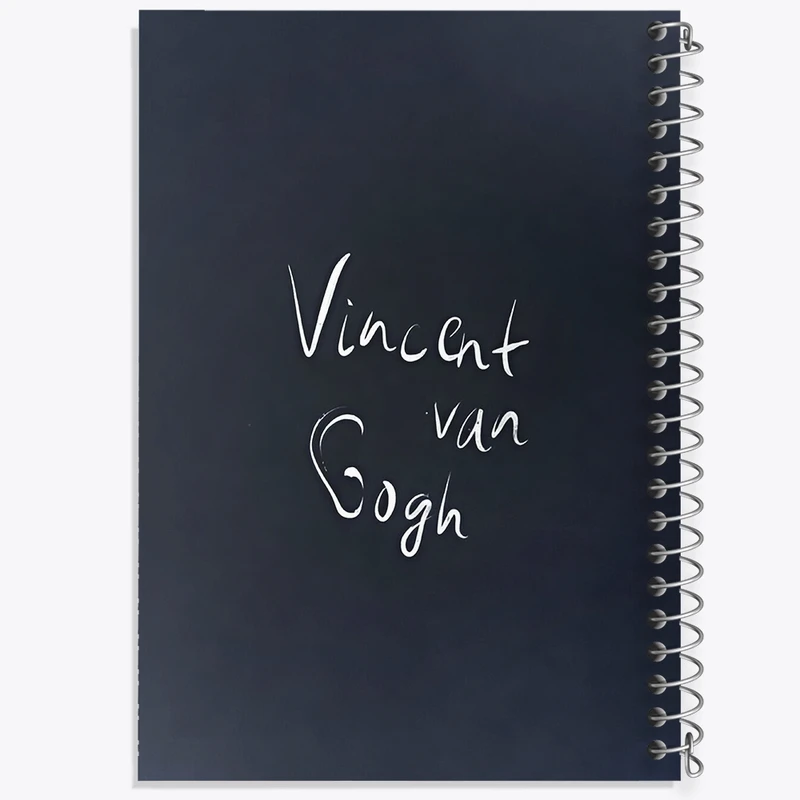 دفتر لیست خرید 50 برگ خندالو طرح امضاء ونسان ونگوگ (Van Gogh) کد N9374