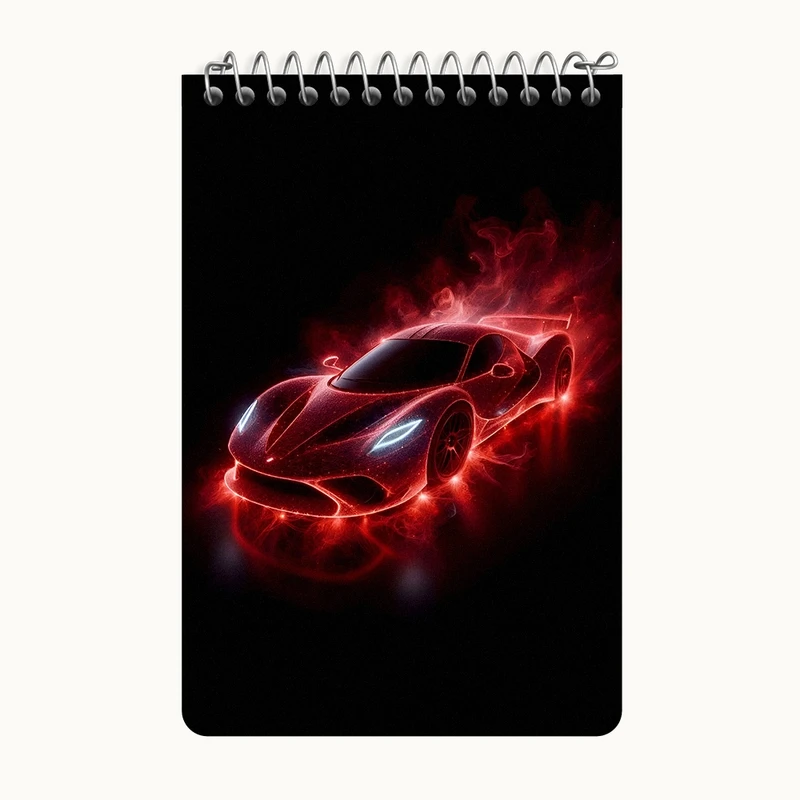 دفتر یادداشت 50 برگ خندالو طرح ماشین اسپرت کد F6212