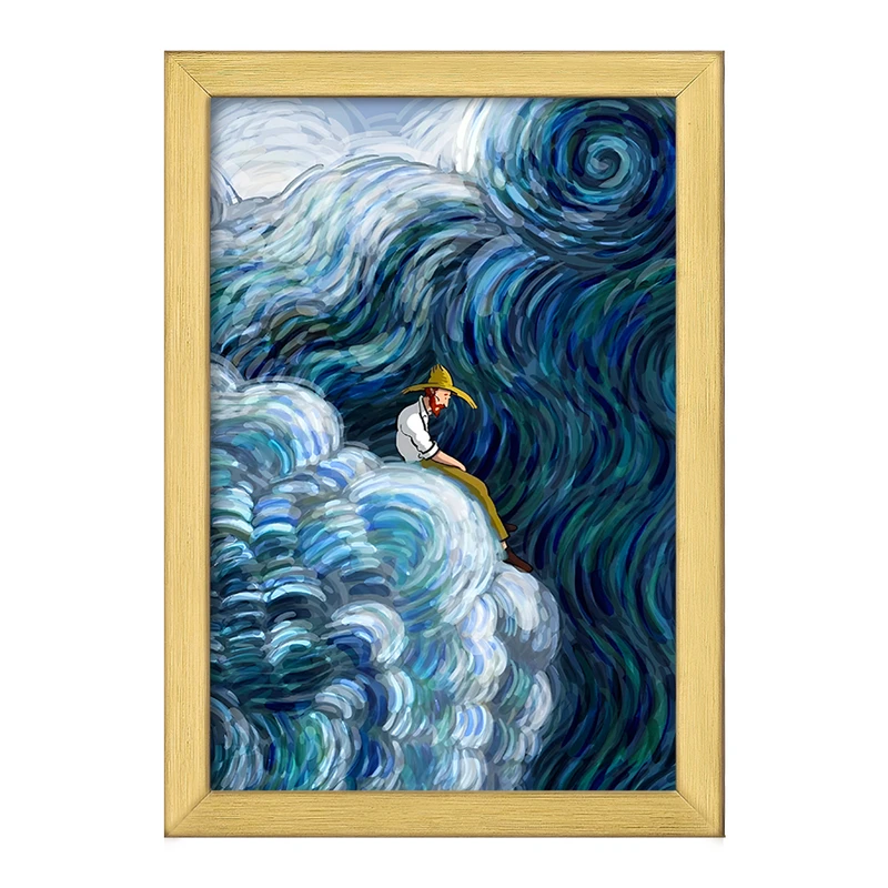 تابلو خندالو طرح ونسان ونگوگ کد F5086