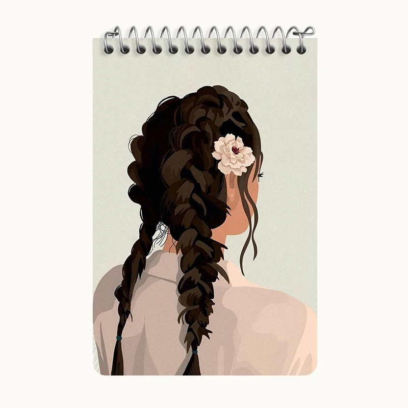 دفتر یادداشت 50 برگ خندالو طرح دخترانه کد F3779