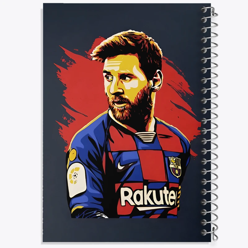 دفتر مشق 50 برگ خندالو طرح لیونل مسی کد F4610
