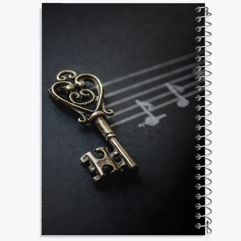 دفتر لیست خرید 50 برگ خندالو طرح نت موسیقی کد N8074