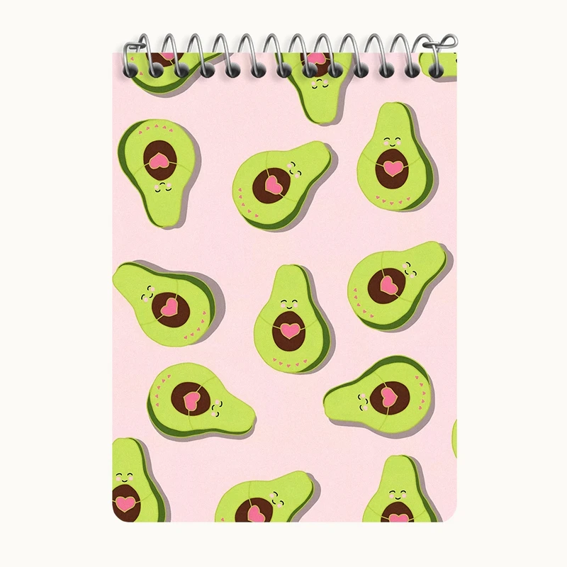 دفتر یادداشت 50 برگ خندالو طرح پترن آووکادو کد N9146