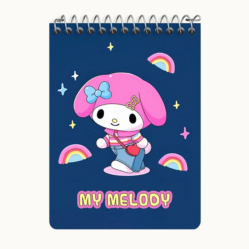 دفتر یادداشت 50 برگ خندالو طرح مای ملودی (My Melody) کد N9019