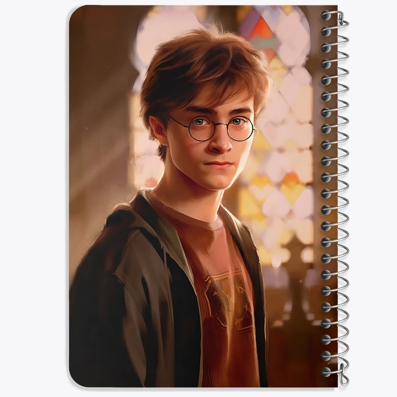 دفتر یادداشت 50 برگ خندالو طرح هری پاتر (Harry Potter) کد F851