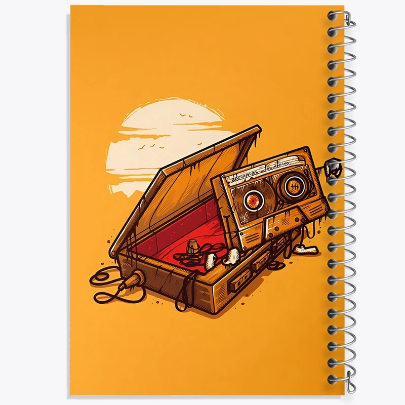 دفتر لیست خرید 50 برگ خندالو طرح موزیک کد F9716