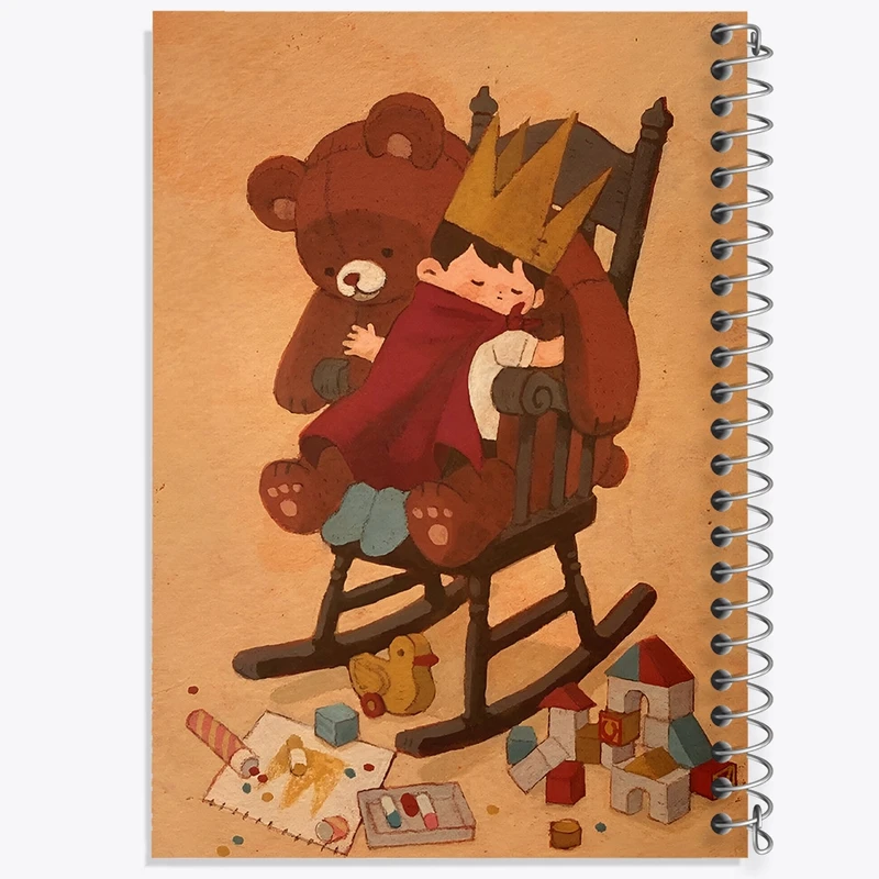 دفتر شطرنجی 50 برگ خندالو طرح پسرانه کد N6158